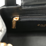 Chanel Small Kelly Shopper Black Shiny Lambskin Brushed Gold Hardware - Thumbnail View 10