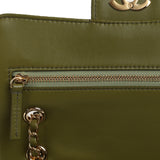 Chanel Mini "Souplissimo" Flap Bag Khaki Suede Gold Hardware - Thumbnail View 8
