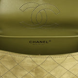 Chanel Mini "Souplissimo" Flap Bag Khaki Suede Gold Hardware - Thumbnail View 9