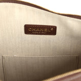 Chanel Round Top Handle Hobo Bag Dark Brown Grained Calfskin Gold Hardware - Thumbnail View 7