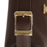 Chanel Round Top Handle Hobo Bag Dark Brown Grained Calfskin Gold Hardware - Thumbnail View 9