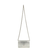 Chanel Wallet On Chain WOC Silver Metallic Lizard Embossed Calfskin Light Gold Hardware - Thumbnail View 7