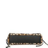 Chanel Small Leopard Print "Urban Essential" East West Shopping Tote Black Calfskin, Brown, Black, White Tweed, Mixed Fibers Gold Hardware - Thumbnail View 6