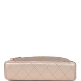 Chanel Top Handle Long Vanity Case with Chain Pink Iridescent Grained Goatskin Gold Hardware - Thumbnail View 6