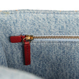 Chanel Maxi "Souplissimo" Large Flap Bag Blue Denim Gold Hardware - Thumbnail View 10