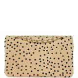 Chanel "Cheetah Print" Medium Flap Bag Light Beige Calf Hair and Black Lambskin Gold Hardware - Thumbnail View 4