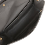 Chanel Maxi "Souplissimo" Small Flap Bag Dark Grey Suede Gold Hardware - Thumbnail View 11