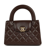 Chanel Small Kelly Shopper Dark Brown Lambskin Gold Hardware - Thumbnail View 1