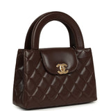 Chanel Small Kelly Shopper Dark Brown Lambskin Gold Hardware - Thumbnail View 2