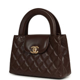 Chanel Small Kelly Shopper Dark Brown Lambskin Gold Hardware - Thumbnail View 5