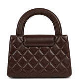 Chanel Small Kelly Shopper Dark Brown Lambskin Gold Hardware - Thumbnail View 4