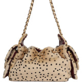 Chanel Mini 25 Hobo Bag "Cheetah Print" Calf Hair Gold Hardware - Thumbnail View 4