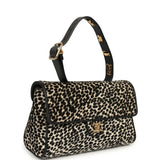 Chanel "Dalmatian Print" Top Handle Flap Bag Black, White Pony Hair, Black Calfskin Gold Hardware - Thumbnail View 2