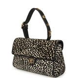 Chanel "Dalmatian Print" Top Handle Flap Bag Black, White Pony Hair, Black Calfskin Gold Hardware - Thumbnail View 5