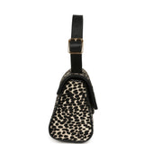 Chanel "Dalmatian Print" Top Handle Flap Bag Black, White Pony Hair, Black Calfskin Gold Hardware - Thumbnail View 3