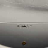 Chanel Maxi "Souplissimo" Large Flap Bag Dark Grey Suede Gold Hardware - Thumbnail View 9