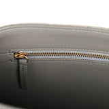Chanel Maxi "Souplissimo" Large Flap Bag Dark Grey Suede Gold Hardware - Thumbnail View 10