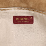 Chanel Small CC Cabas Hobo Bag Dark Beige Suede Gold Hardware - Thumbnail View 8