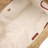 Chanel Small CC Cabas Hobo Bag Dark Beige Suede Gold Hardware - Thumbnail View 10