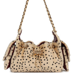 Chanel Mini 25 Hobo Bag "Cheetah Print" Calf Hair Gold Hardware