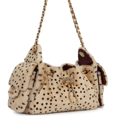 Chanel Mini 25 Hobo Bag "Cheetah Print" Calf Hair Gold Hardware