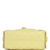 Chanel Mini 25 Hobo Bag Light Yellow Caviar Antique Gold Hardware - Thumbnail View 7