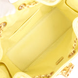 Chanel Mini 25 Hobo Bag Light Yellow Caviar Antique Gold Hardware - Thumbnail View 9