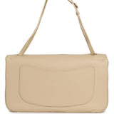 Chanel Maxi "Souplissimo" Small Flap Bag Light Beige Grained Calfskin Gold Hardware - Thumbnail View 4