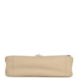 Chanel Maxi "Souplissimo" Small Flap Bag Light Beige Grained Calfskin Gold Hardware - Thumbnail View 6