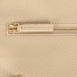 Chanel Maxi "Souplissimo" Small Flap Bag Light Beige Grained Calfskin Gold Hardware - Thumbnail View 8