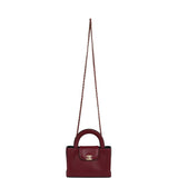 Chanel Small Kelly Shopper Dark Burgundy Caviar Gold Hardware - Thumbnail View 7