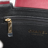 Chanel Small Kelly Shopper Dark Burgundy Caviar Gold Hardware - Thumbnail View 9