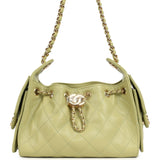 Chanel Mini 25 Hobo Bag Green Caviar Gold Hardware - Thumbnail View 1