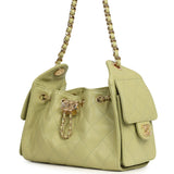Chanel Mini 25 Hobo Bag Green Caviar Gold Hardware - Thumbnail View 5