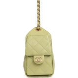 Chanel Mini 25 Hobo Bag Green Caviar Gold Hardware - Thumbnail View 3