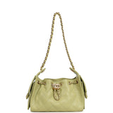 Chanel Mini 25 Hobo Bag Green Caviar Gold Hardware - Thumbnail View 7
