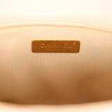 Pre-owned Chanel Large 19 Flap Bag Beige Shiny Lambskin Mixed Metal Hardware - Thumbnail View 7