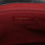 Pre-owned Chanel Medium "Paris-Bombay" Pondicherry Flap Bag Black Aged Calfskin Antique Gold Hardware - Thumbnail View 8