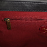 Pre-owned Chanel Medium "Paris-Bombay" Pondicherry Flap Bag Black Aged Calfskin Antique Gold Hardware - Thumbnail View 9
