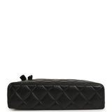 Chanel Top Handle Long Vanity Case with Chain Black Lambskin Light Gold Hardware - Thumbnail View 6
