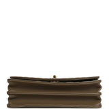 Chanel Trendy Top Handle Clutch with Chain Dark Khaki Caviar Gold Hardware - Thumbnail View 6