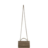 Chanel Trendy Top Handle Clutch with Chain Dark Khaki Caviar Gold Hardware - Thumbnail View 7