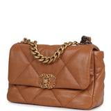 Chanel Medium 19 Flap Brown Lambskin Mixed Metal Hardware - Thumbnail View 5