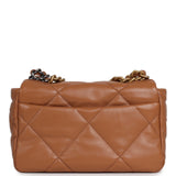 Chanel Medium 19 Flap Brown Lambskin Mixed Metal Hardware - Thumbnail View 3