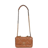 Chanel Medium 19 Flap Brown Lambskin Mixed Metal Hardware - Thumbnail View 7