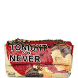 Chanel Maxi "Tonight or Never" Flap Bag Yellow, Red, Black Sequins, Black Leather Gold Hardware - Thumbnail View 1