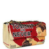 Chanel Maxi "Tonight or Never" Flap Bag Yellow, Red, Black Sequins, Black Leather Gold Hardware - Thumbnail View 2