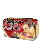 Chanel Maxi "Tonight or Never" Flap Bag Yellow, Red, Black Sequins, Black Leather Gold Hardware - Thumbnail View 5