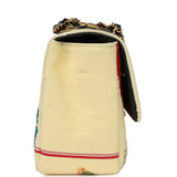 Chanel Maxi "Tonight or Never" Flap Bag Yellow, Red, Black Sequins, Black Leather Gold Hardware - Thumbnail View 3