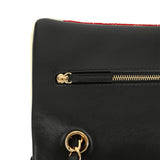 Chanel Maxi "Tonight or Never" Flap Bag Yellow, Red, Black Sequins, Black Leather Gold Hardware - Thumbnail View 8